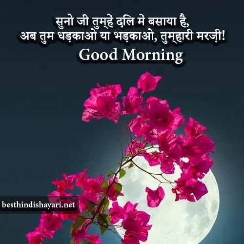 Romantic Good Morning Shayari