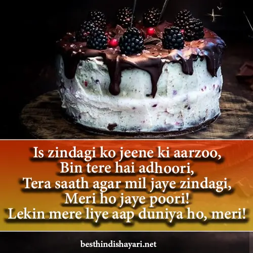 Happy Birthday Love Shayari in English