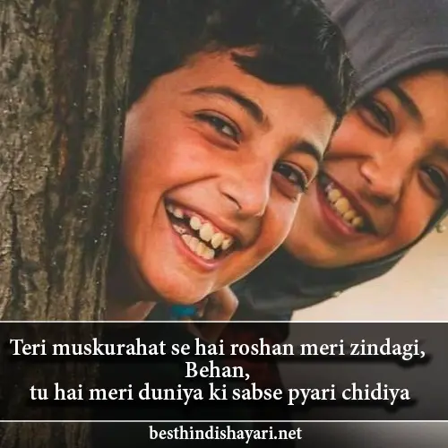 Sister Love Shayari in English