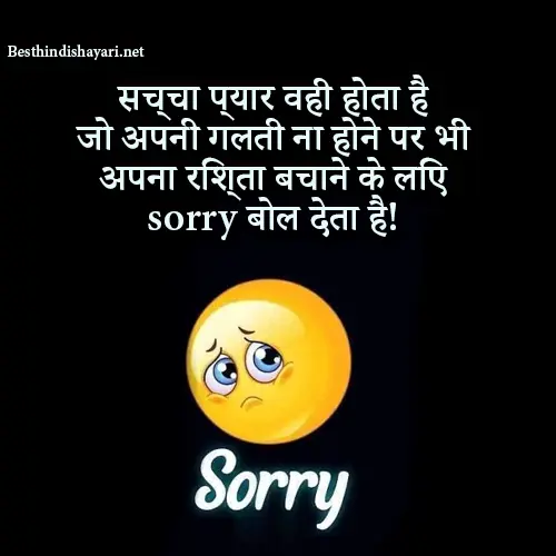 Sorry Shayari Status