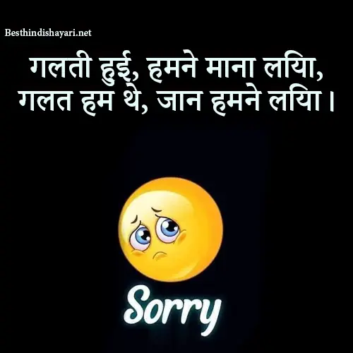 Sorry Shayari Status