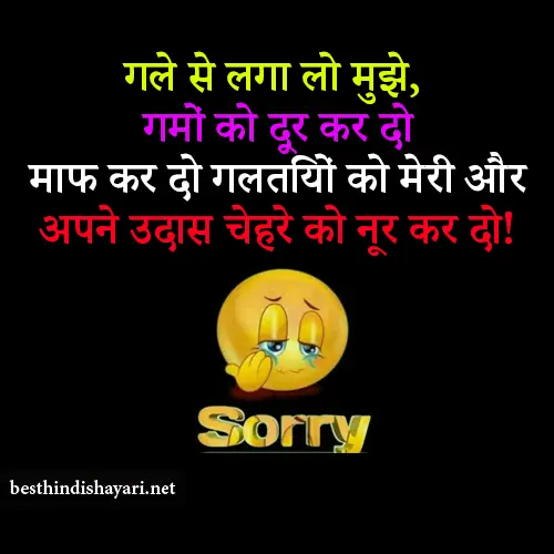 Sorry Shayari for Gf