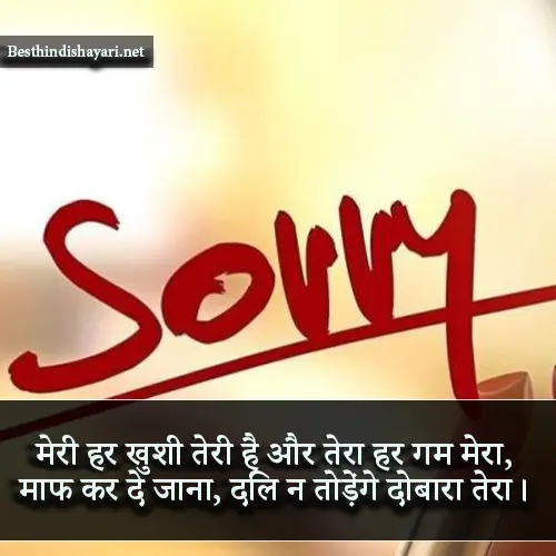 Sorry Shayari for Husband