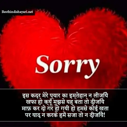 Sorry Shayari for Wife